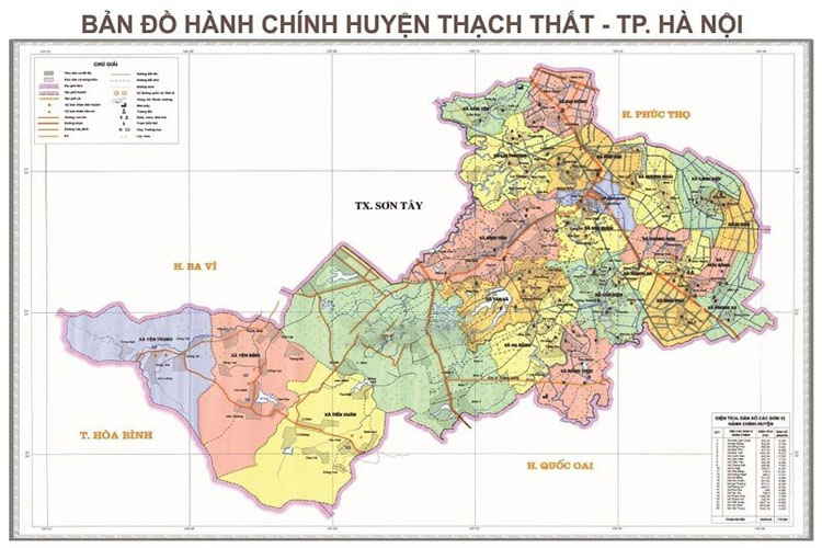 Bản đồ huyện thạch thất