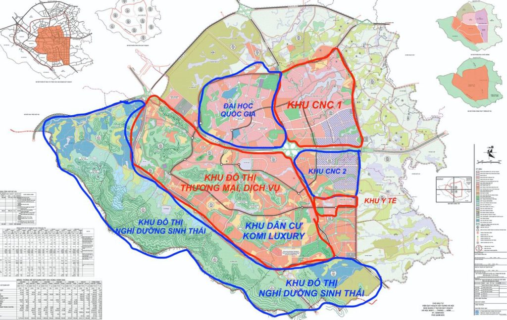 Quy hoạch khu công nghệ cao hoà lạc